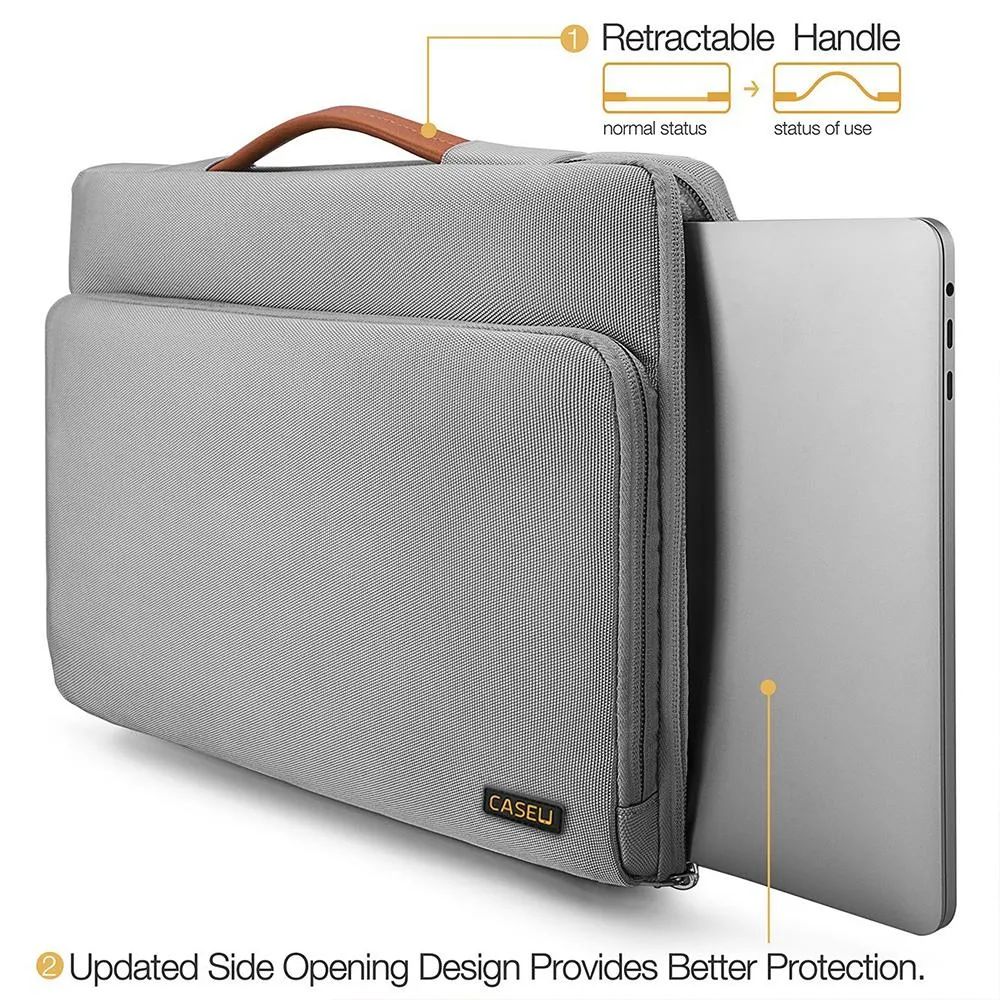 15.6 inch Grey Laptop Briefcase (MA069)