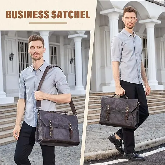 17 Inch Laptop Satchel Messenger Bag