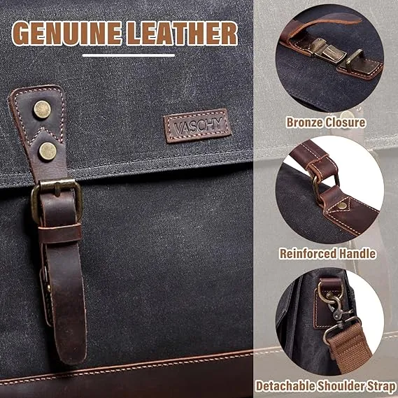 17 Inch Laptop Satchel Messenger Bag