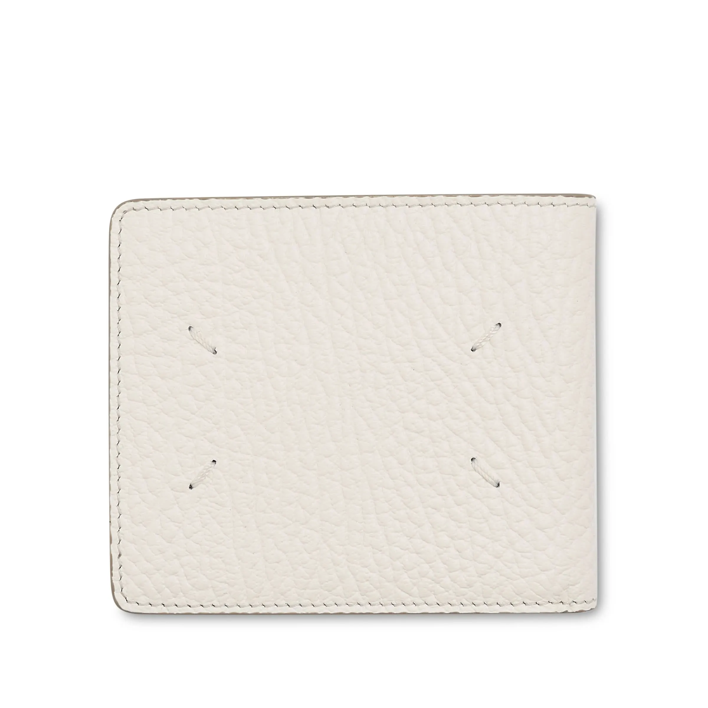 4 Stitch Bifold Wallet in White