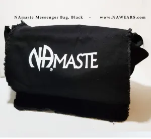 Bag- NAmaste Black Messenger Bag