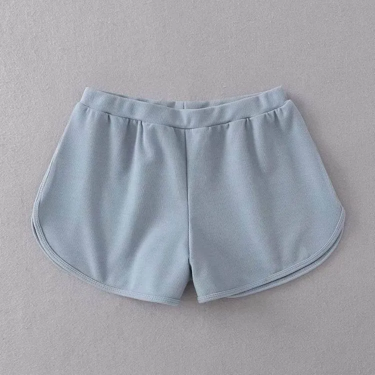 Basic Sporty Sweet Colors Thin Elastic Shorts