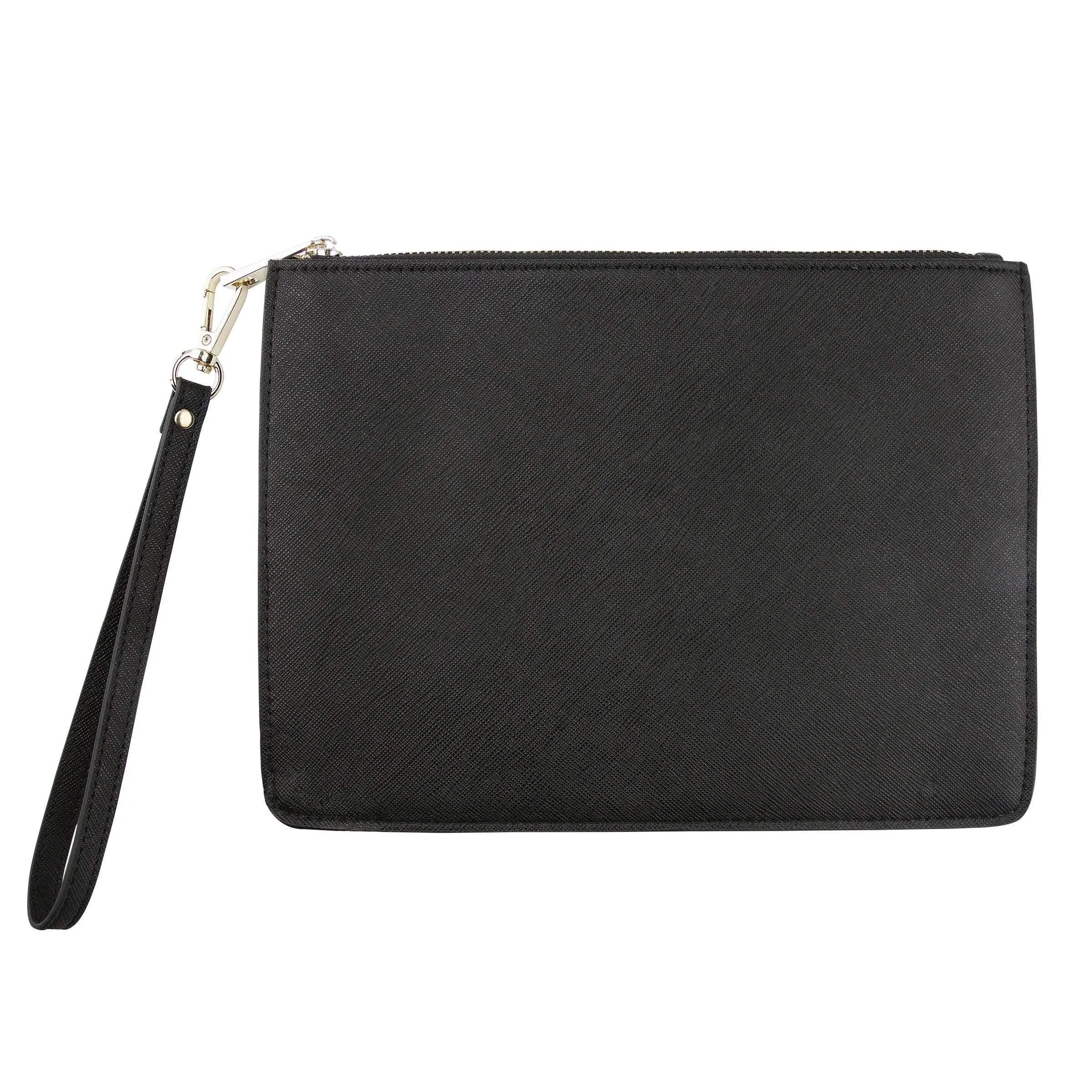 Black - Small Saffiano Pouch