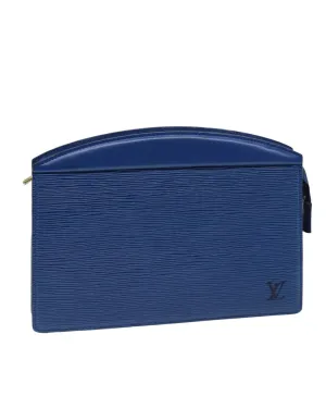 Blue Epi Leather Pouch with Accessory - Rank C