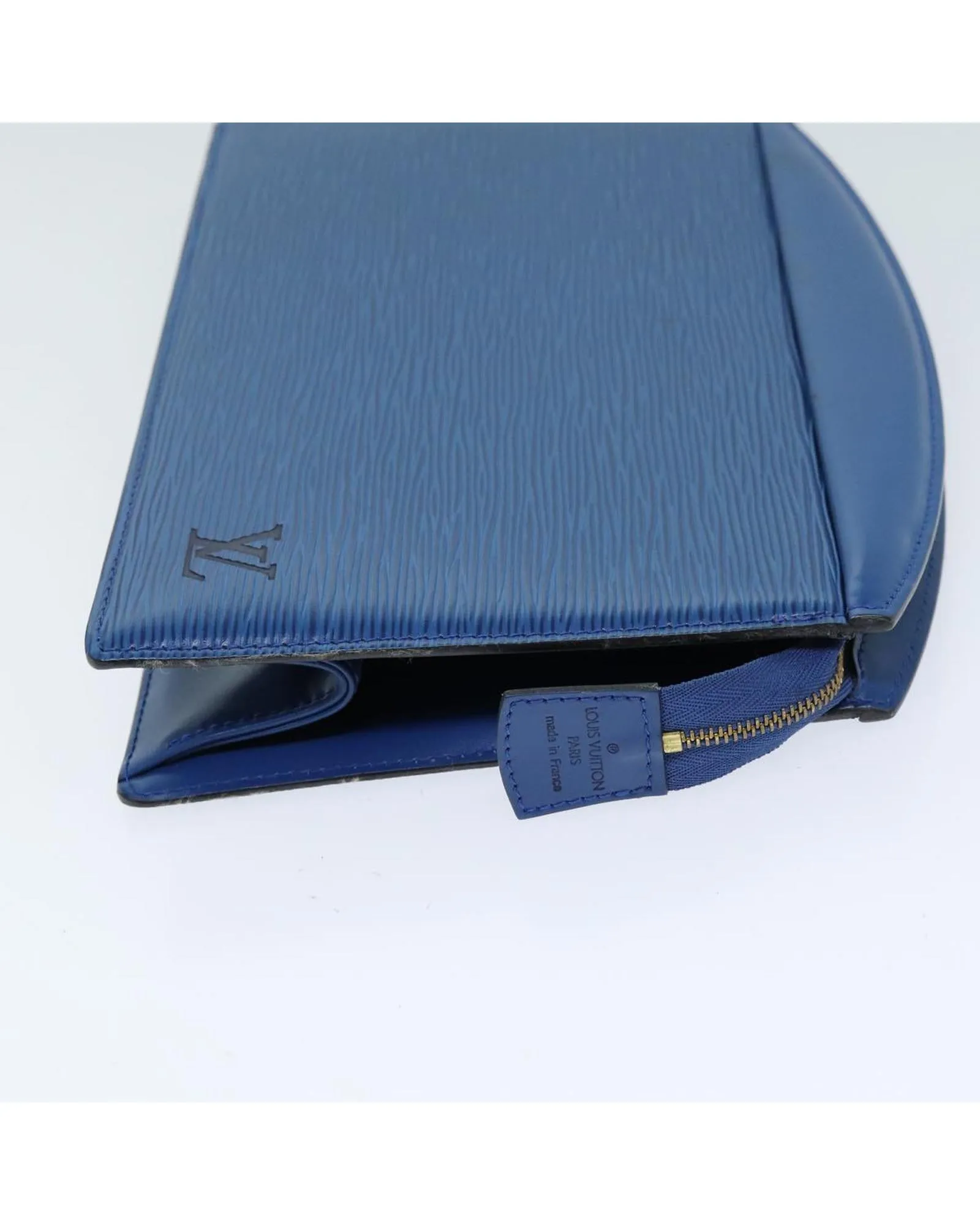 Blue Epi Leather Pouch with Accessory - Rank C