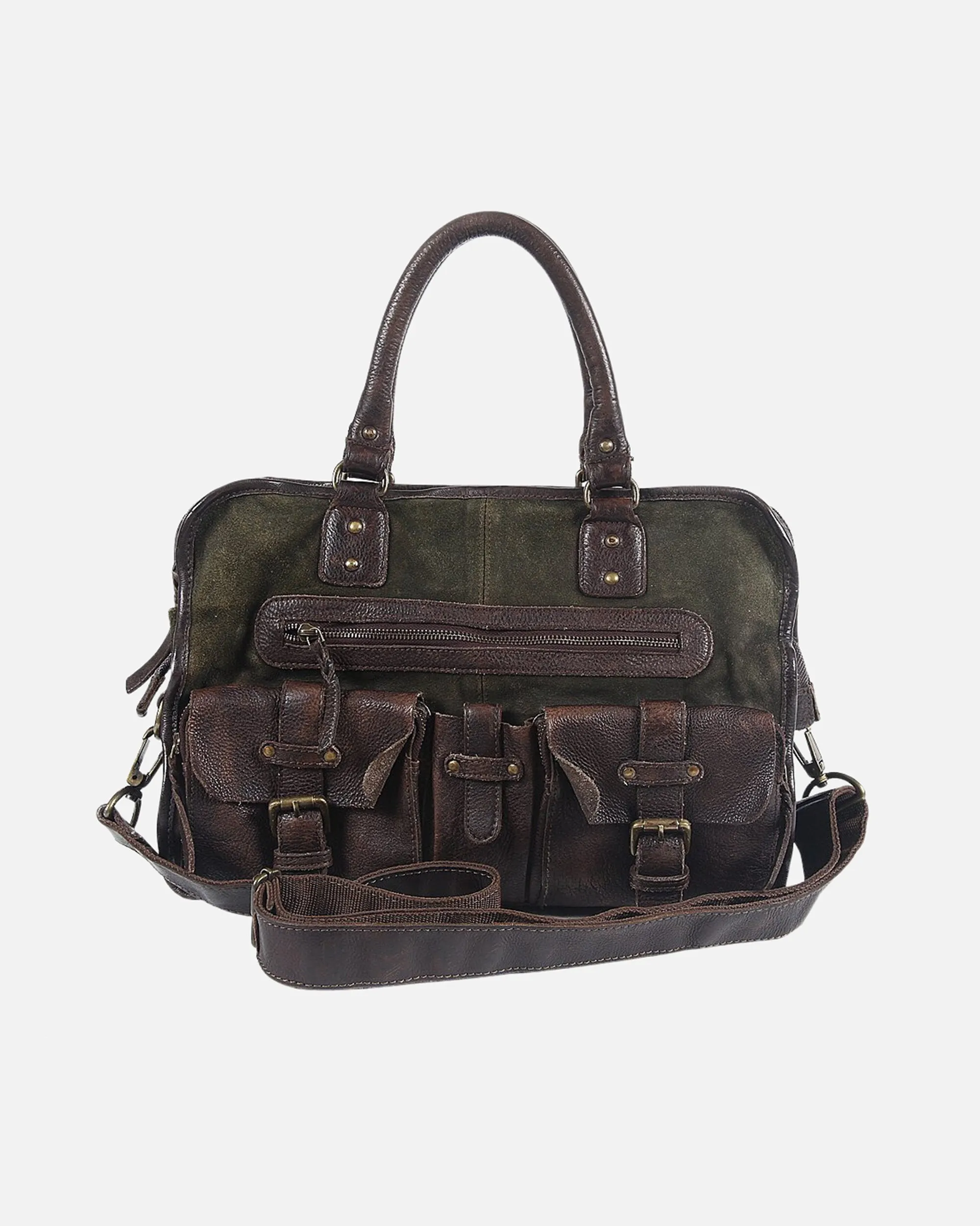 Boomsma | Men's Leather Messenger Bag | Laptop Briefcase