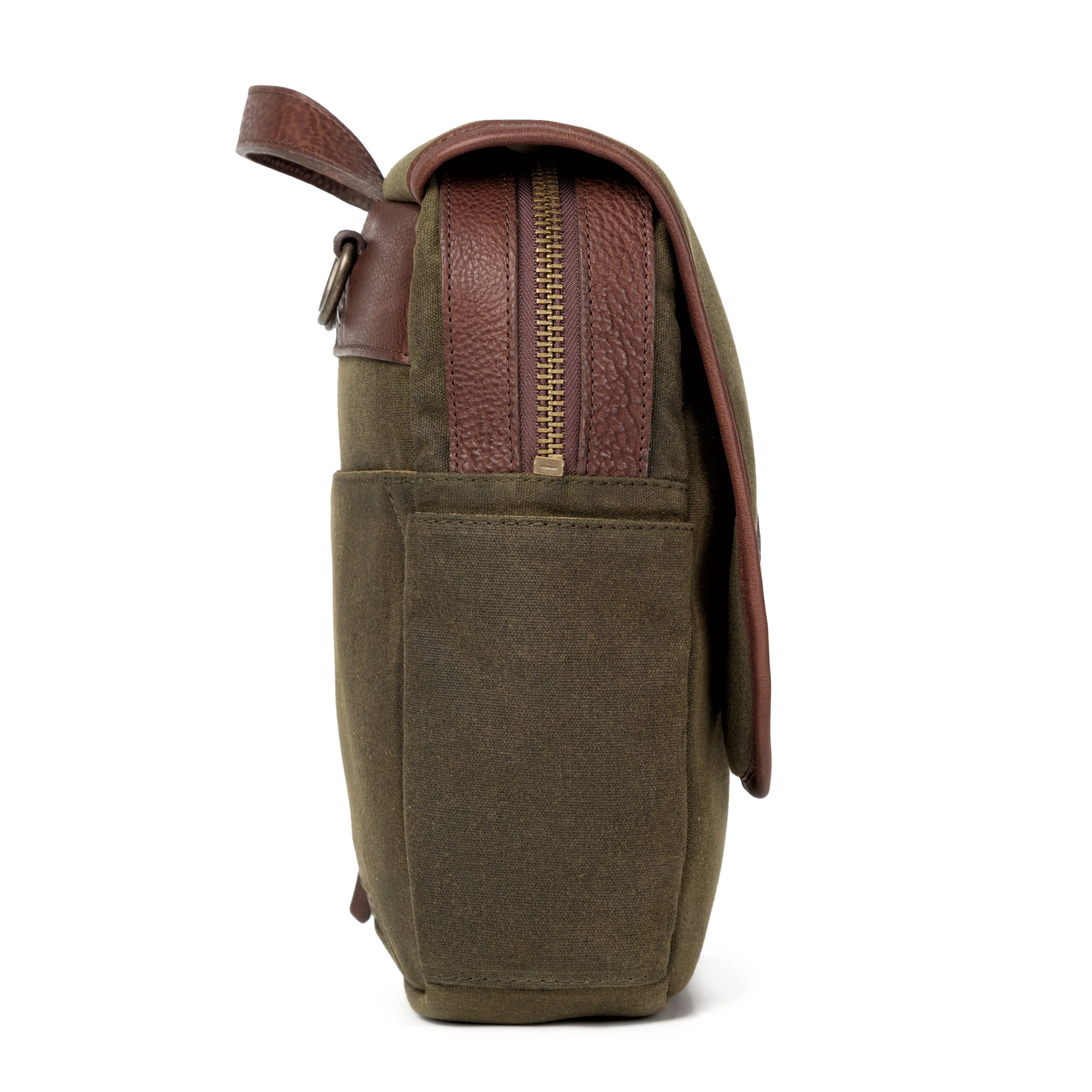 Campaign Waxed Canvas Messenger Bag