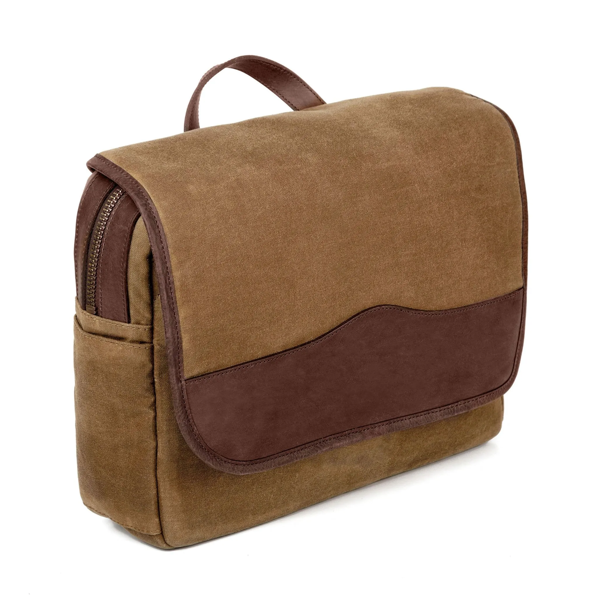 Campaign Waxed Canvas Messenger Bag