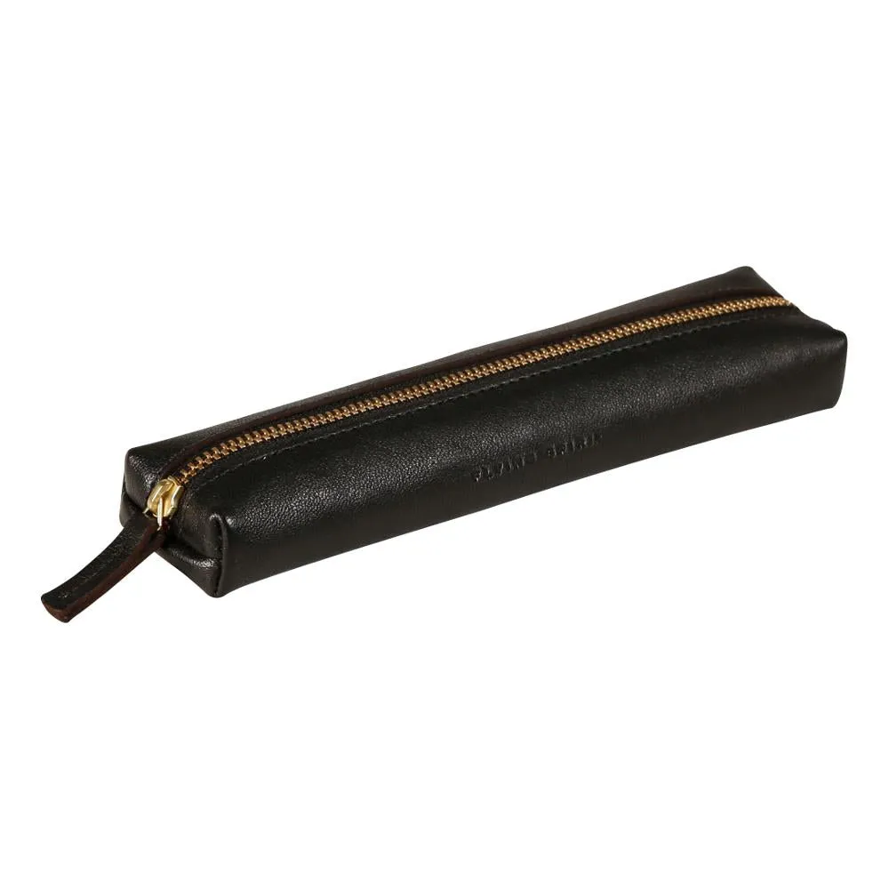 Clairefontaine Mini Leather Pencil Case, Black