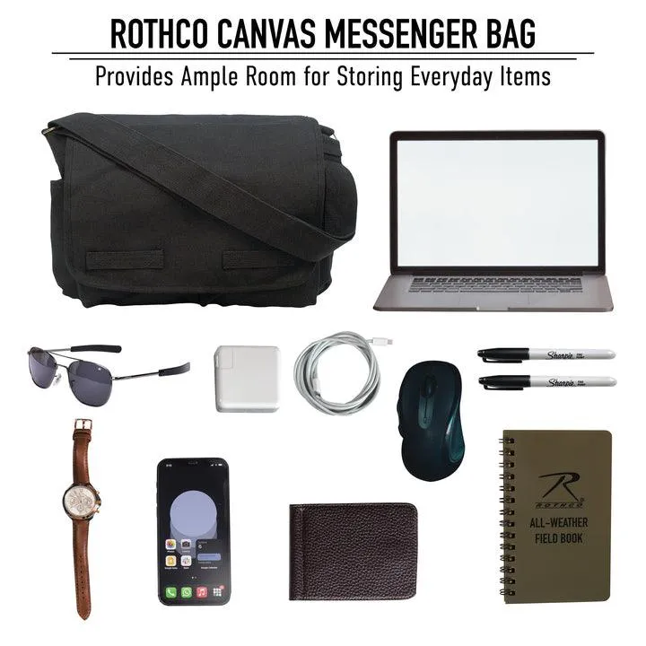 Classic Canvas Messenger Bag