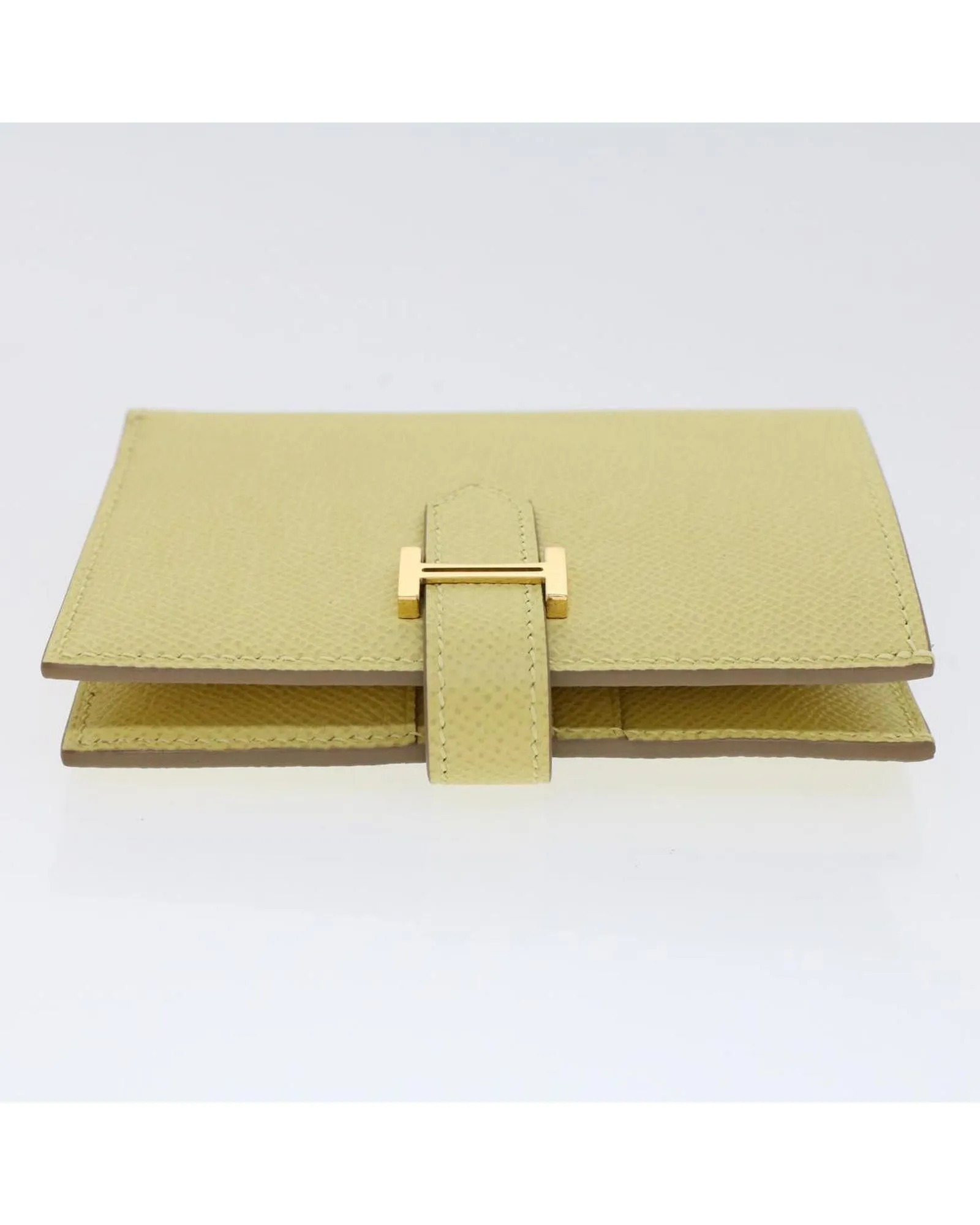 Compact Leather Wallet with Item Box