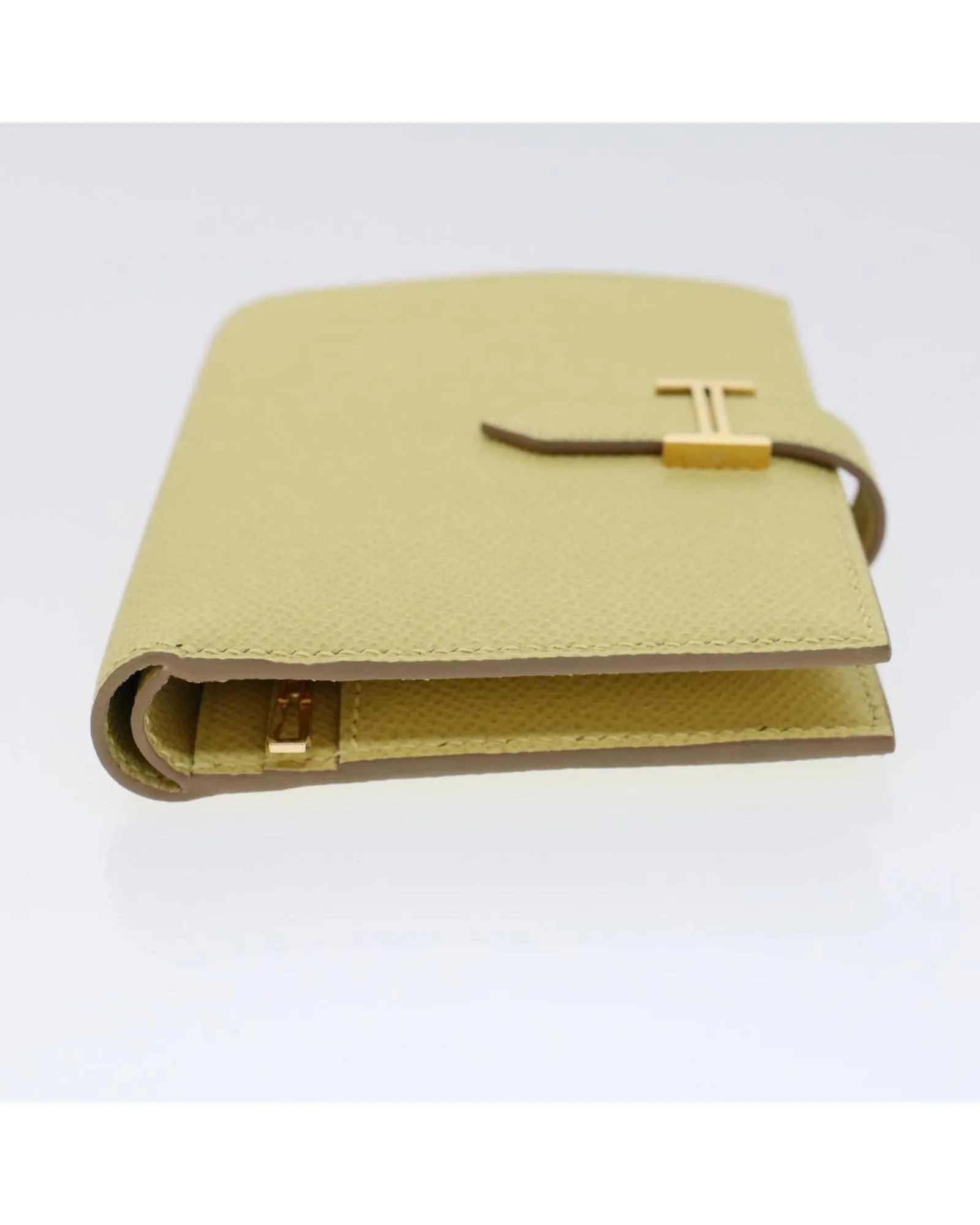 Compact Leather Wallet with Item Box