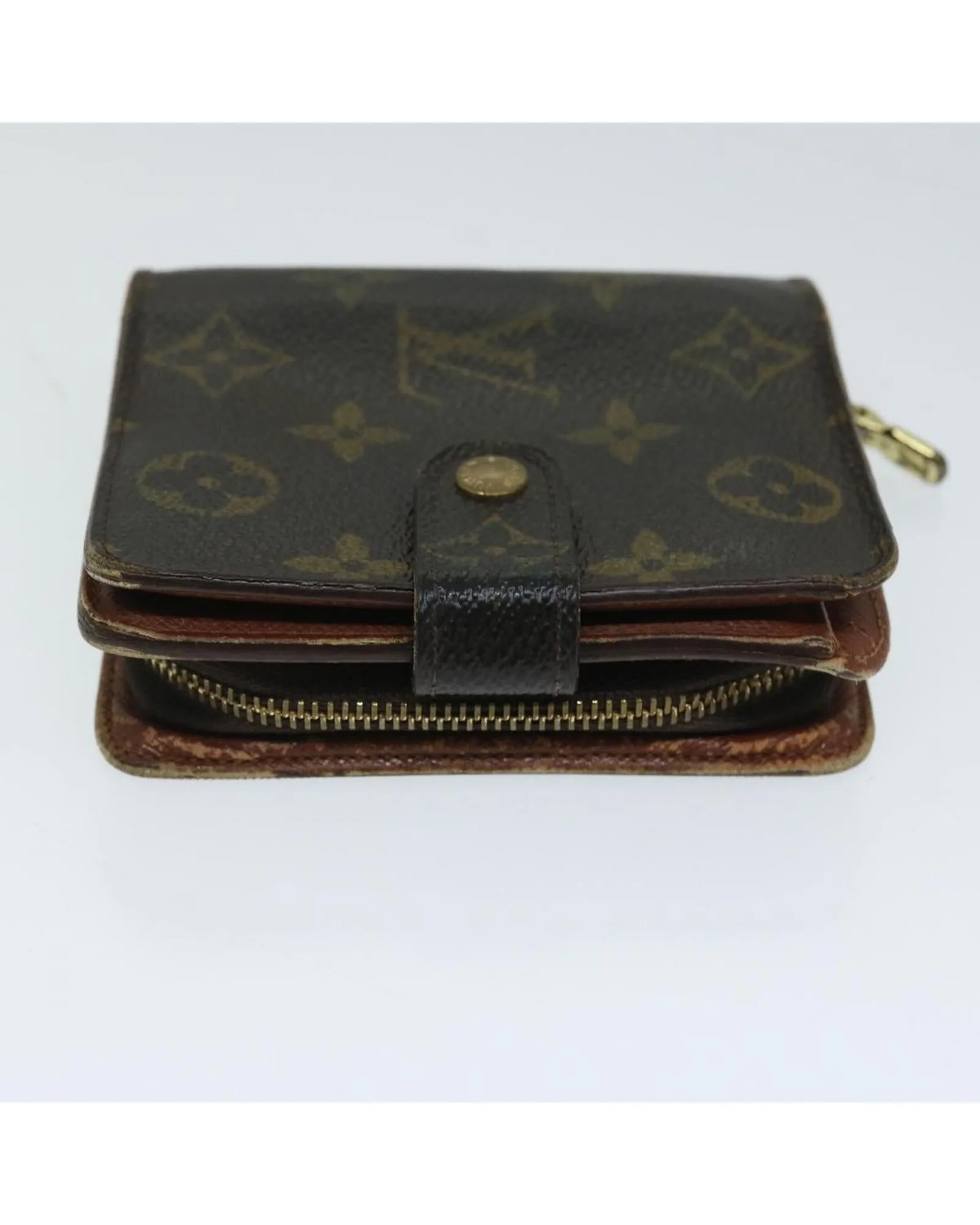 Compact Monogram Canvas Zip Wallet - CD Rank