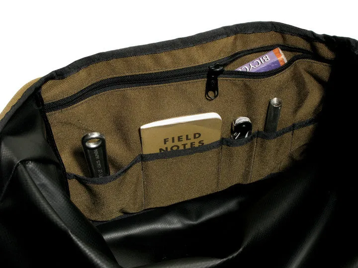 Coyote Brown and Black Waterproof Messenger Bag