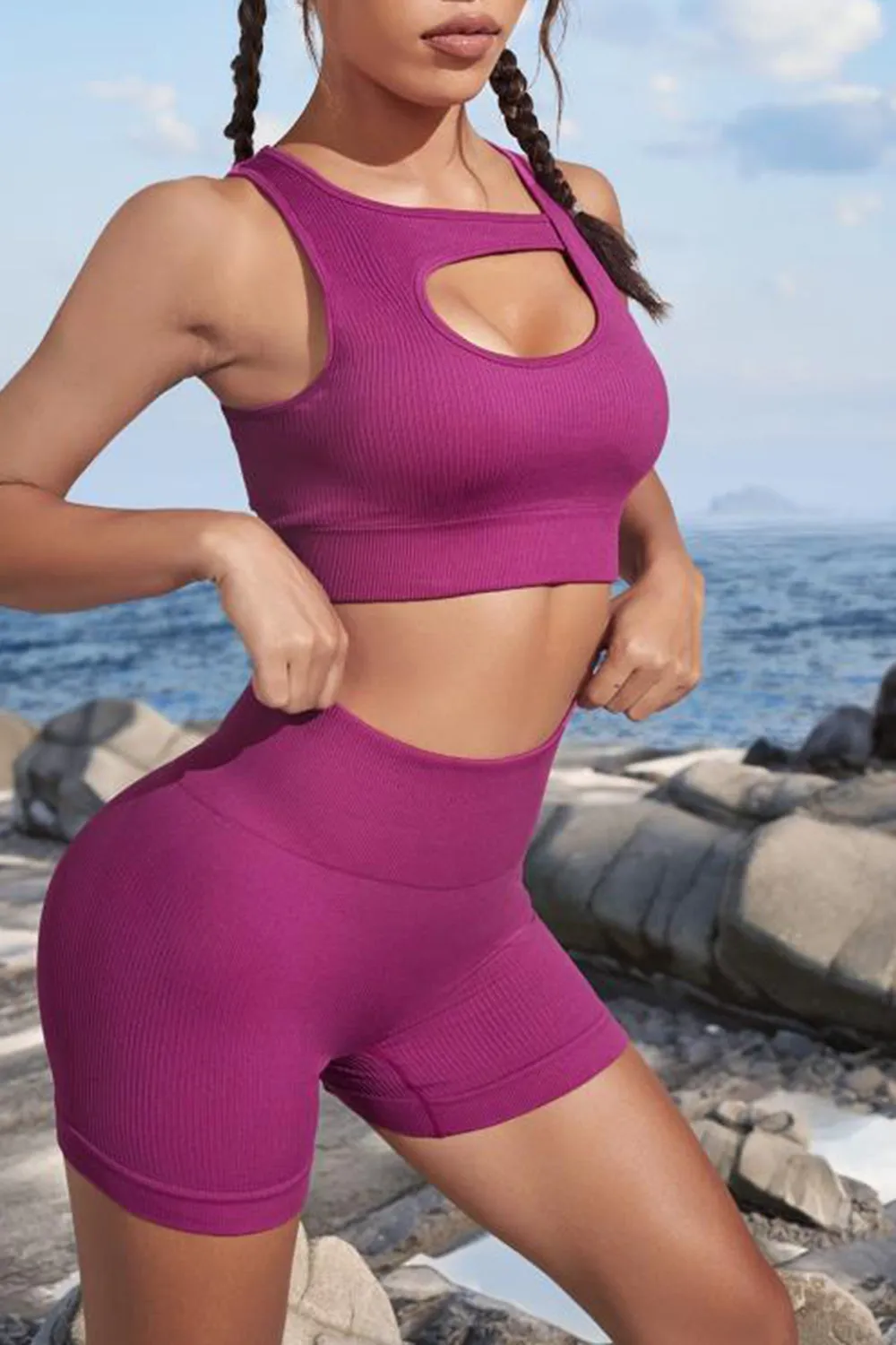 Cutout Two-Piece Sports Set