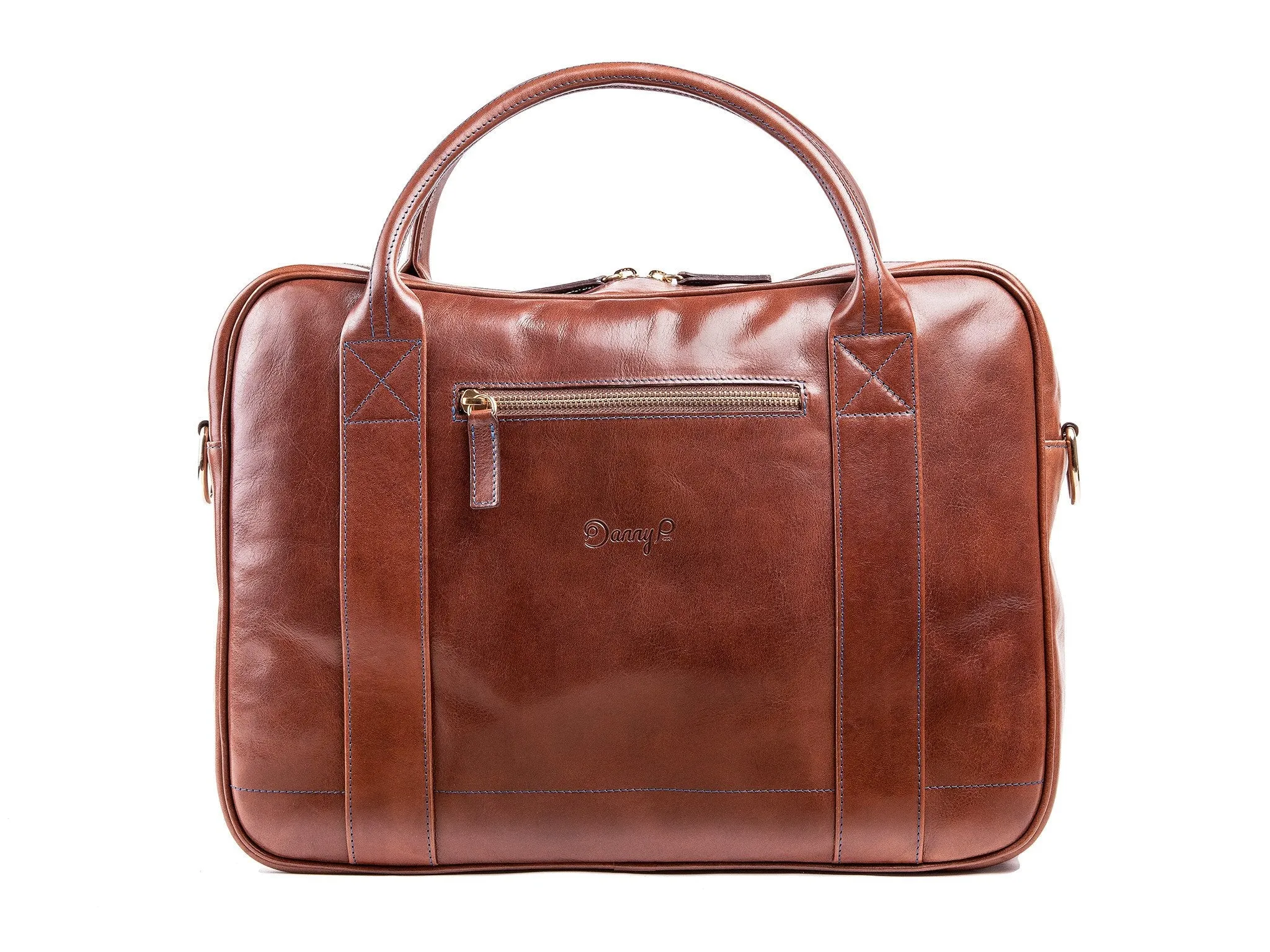 Danny P. Leather Messenger Bag