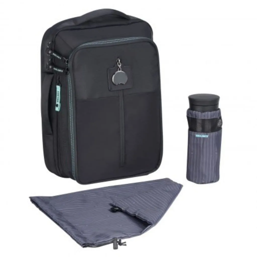 Delsey Daily's 14” Laptop Backpack - Black/Blue