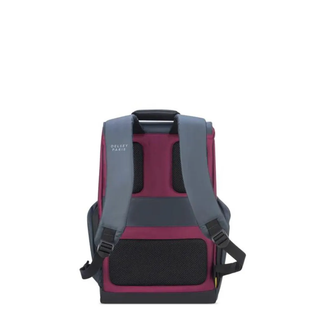 Delsey Securflap Business 15" Laptop Backpack Burgundy