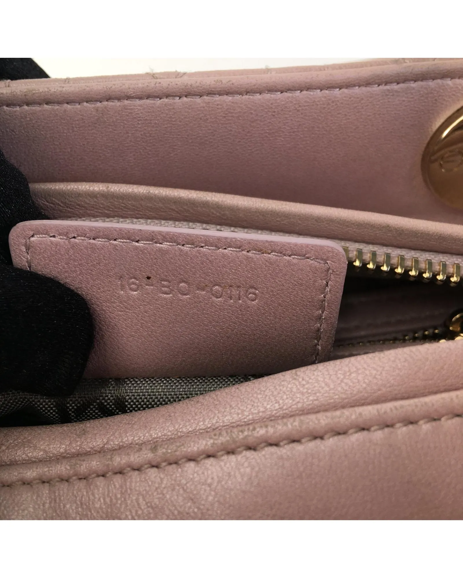 Dior Lady Dior Lambskin Leather Handbag - Pink