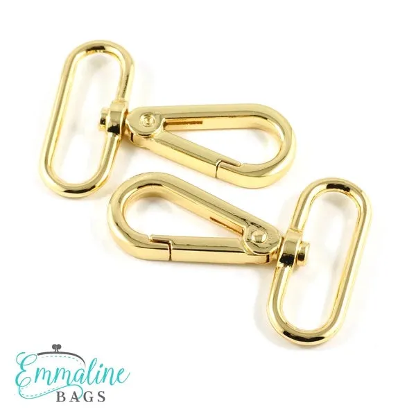 Emmaline Swivel Snap Hook - 1.5" Flat Hook Profile