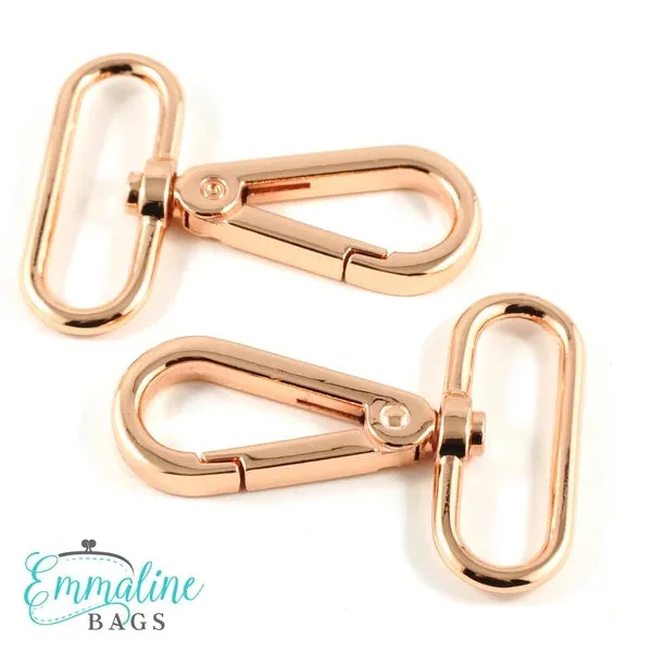 Emmaline Swivel Snap Hook - 1.5" Flat Hook Profile