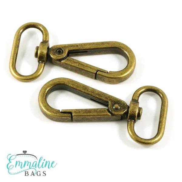 Emmaline Swivel Snap Hook - 3/4" Flat Hook Profile