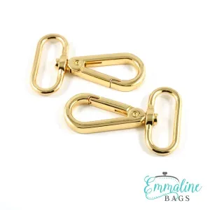 Emmaline Swivel Snap Hook - 3/4" Flat Hook Profile