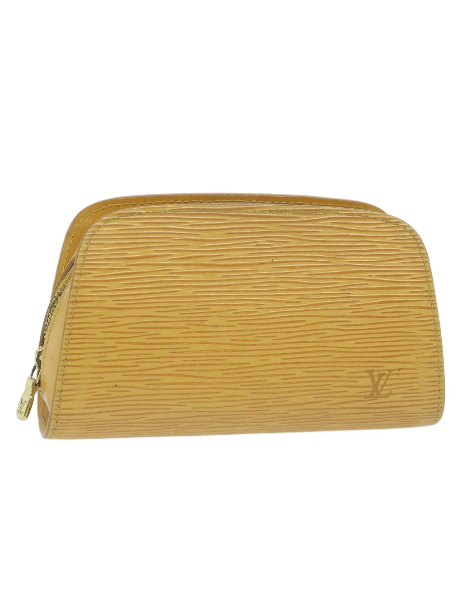 Epi Leather Yellow Pouch - LV Authentic