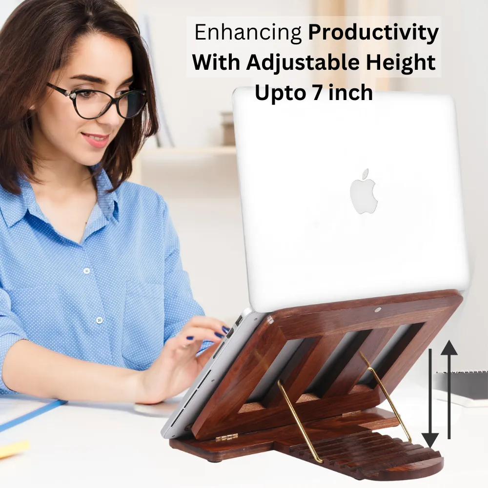 Ergonomic iPad/Tablet Macbook Stand for desk