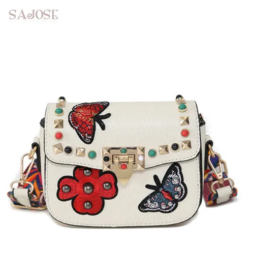 Floral Leather Shoulder Woman's bags