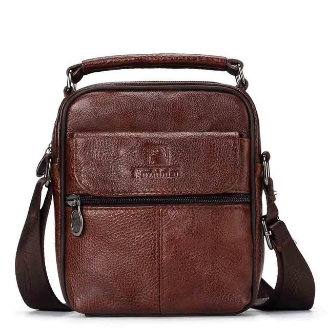 Genuine Raw Leather Messenger Bag