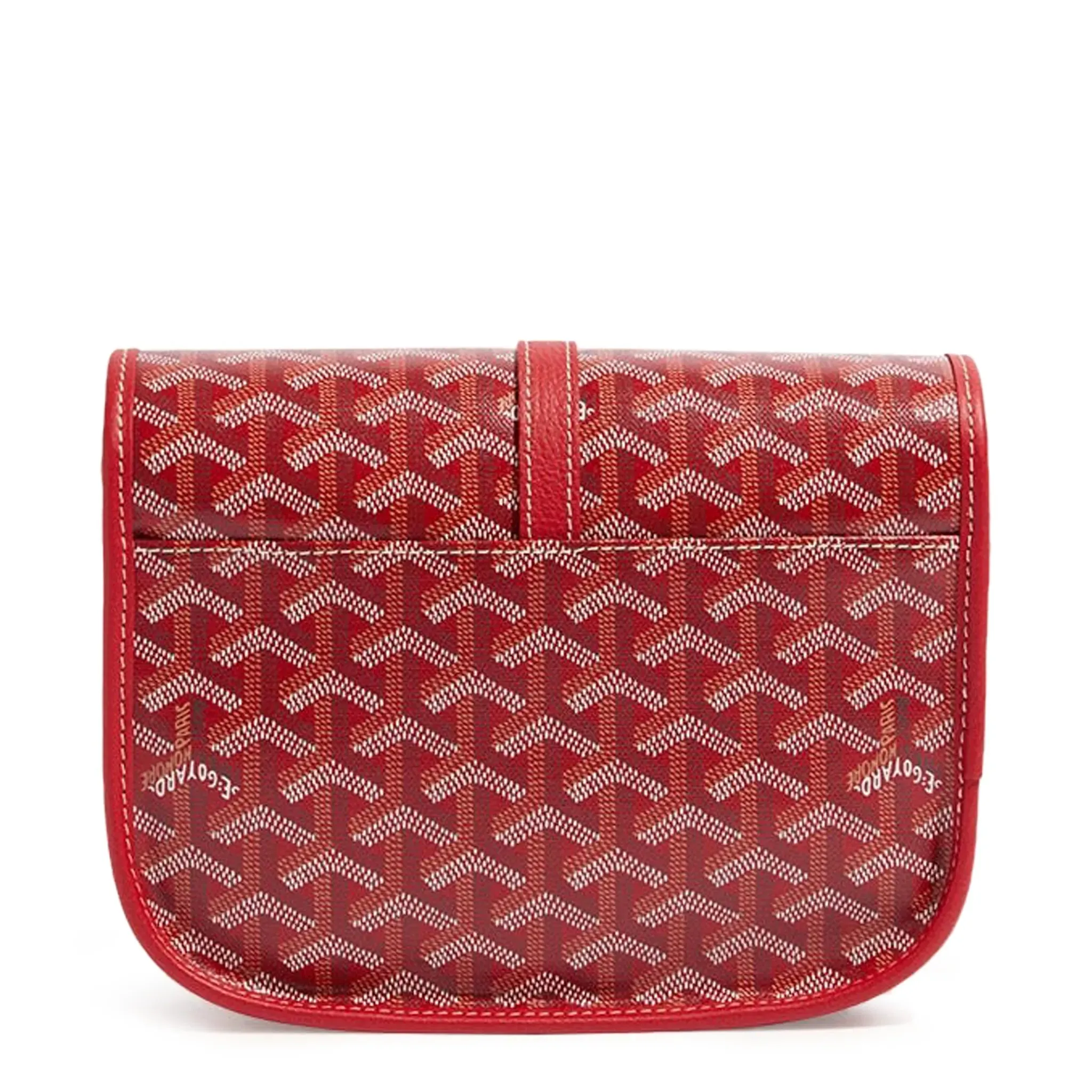 Goyard Goyardine Belvedere II Red PM Messenger Bag