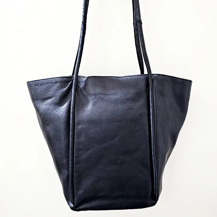 HANDBAG LEATHER SHOPPER