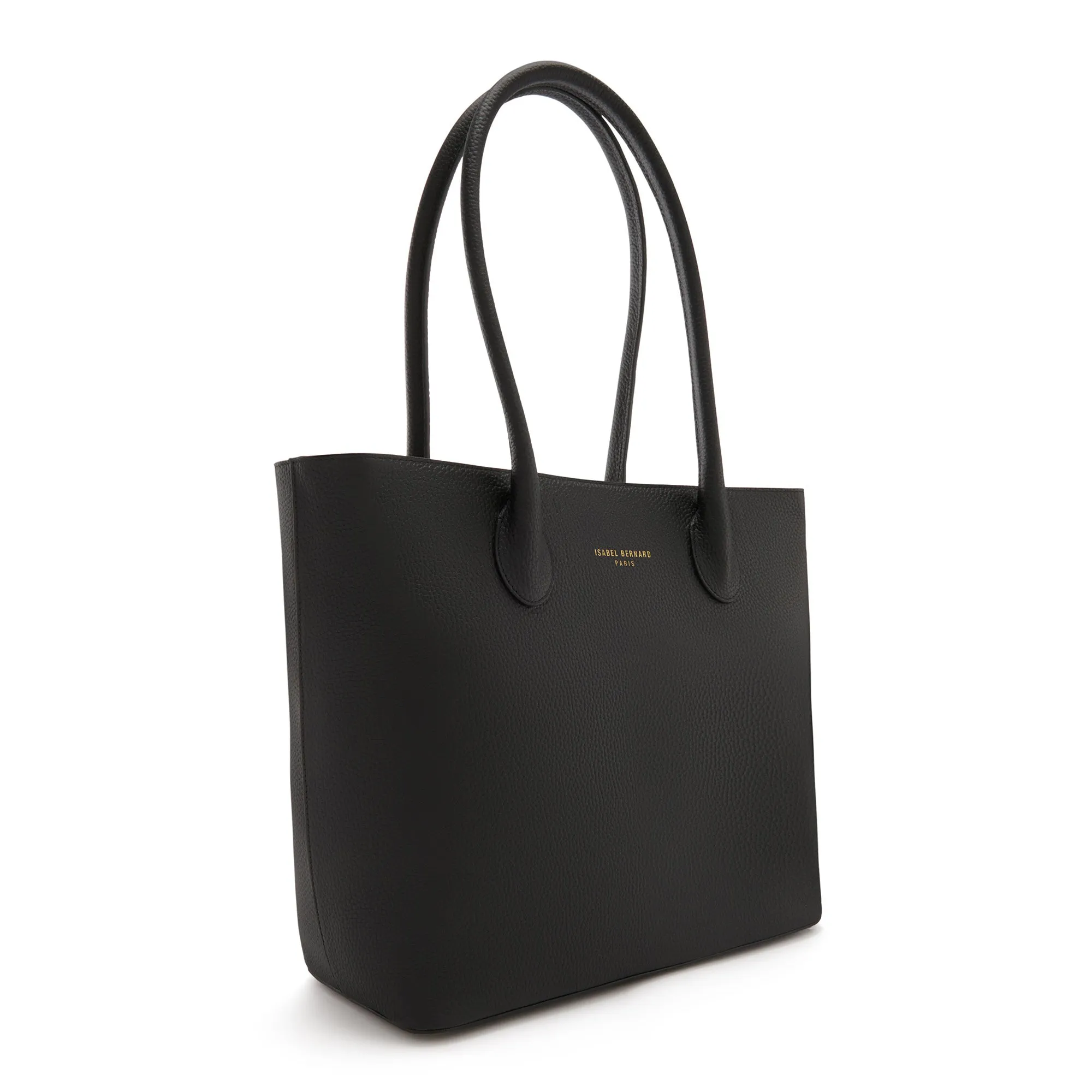 Honoré Lysanne black calfskin leather shopper