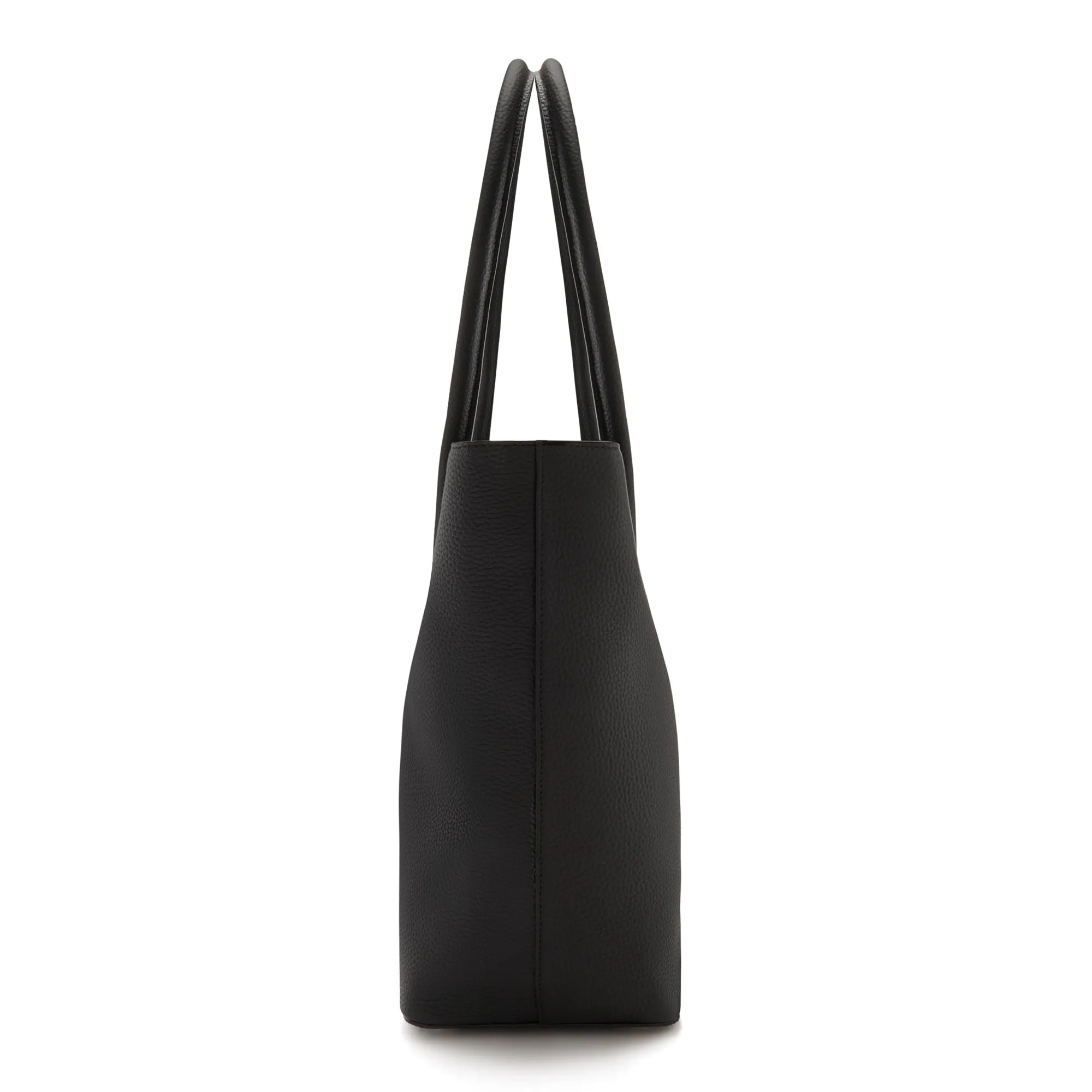 Honoré Lysanne black calfskin leather shopper