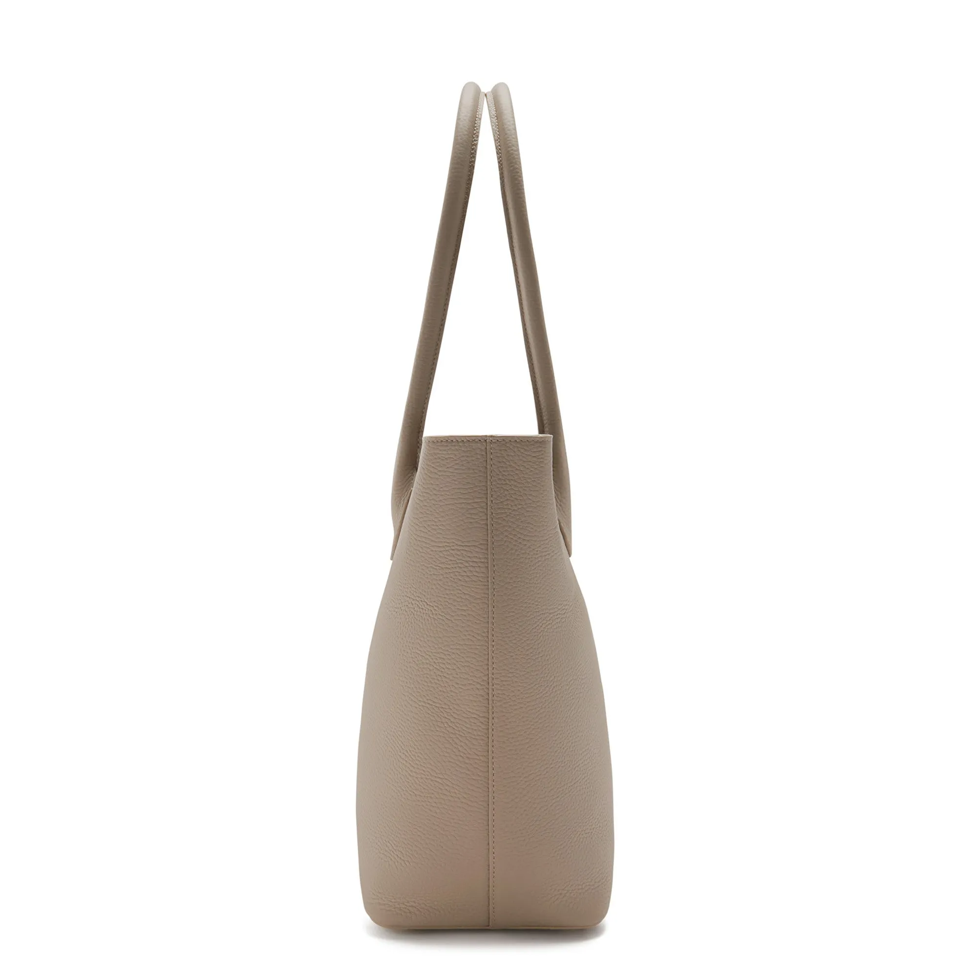 Honoré Lysanne taupe calfskin leather shopper