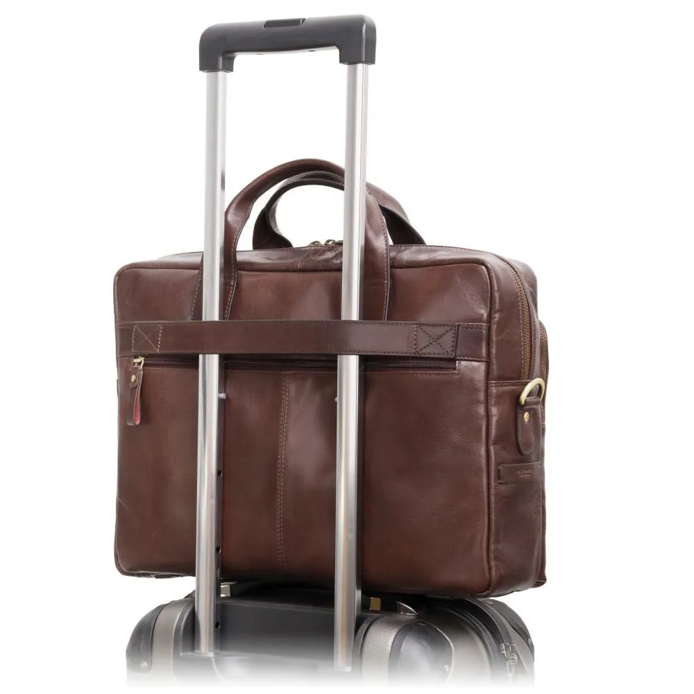 Hugo 15" Laptop Bag - Merlin Brown