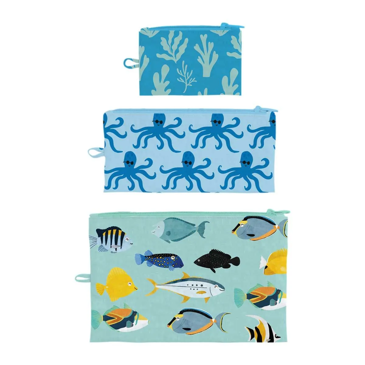 Island Child Flat Pouch, Set of 3