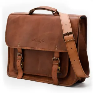 Johnny Fly Co. Leather Business Laptop Messenger