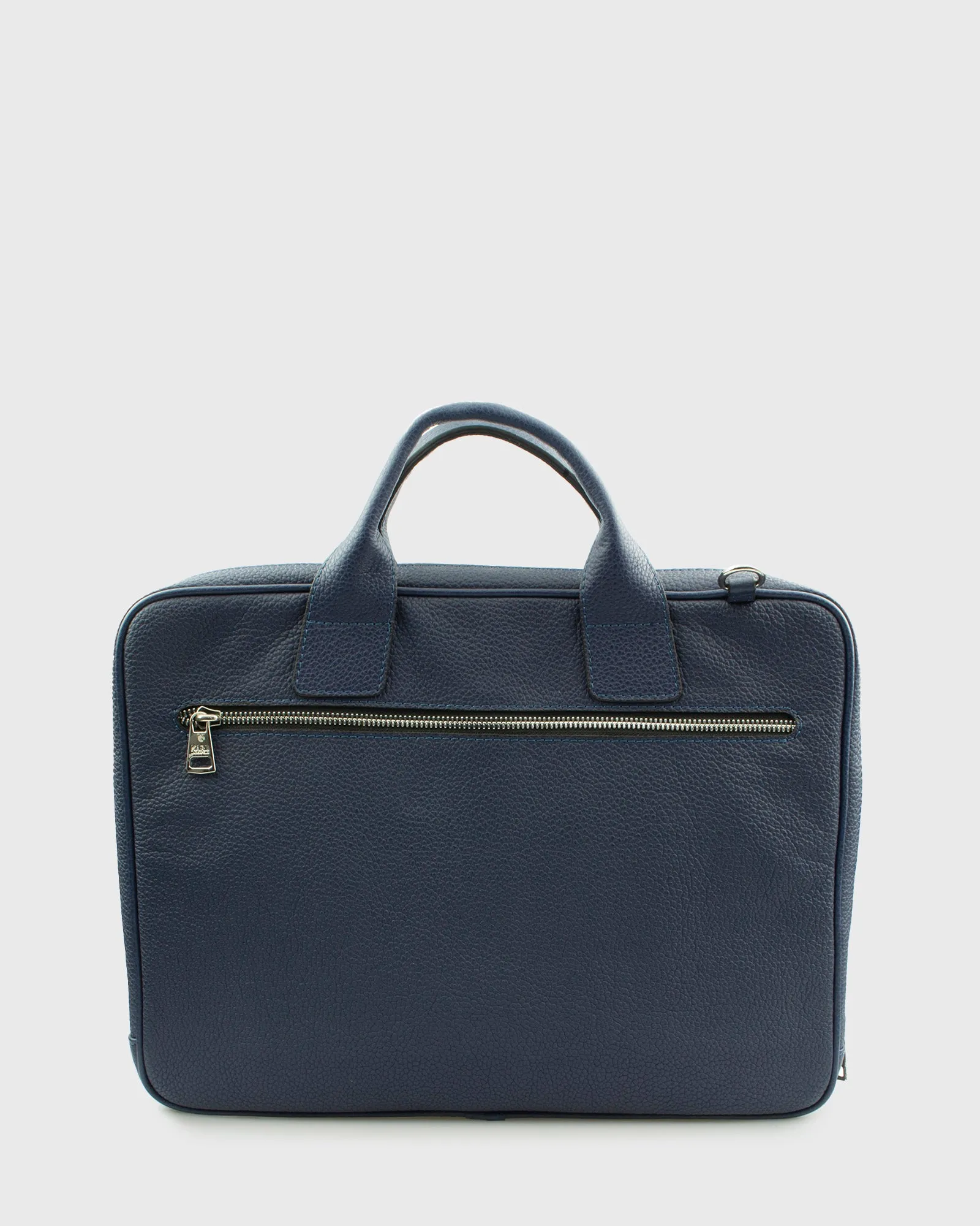 KARL LAGERFELD 8159025-660 CALF LEATHER NAVY LAPTOP BAG