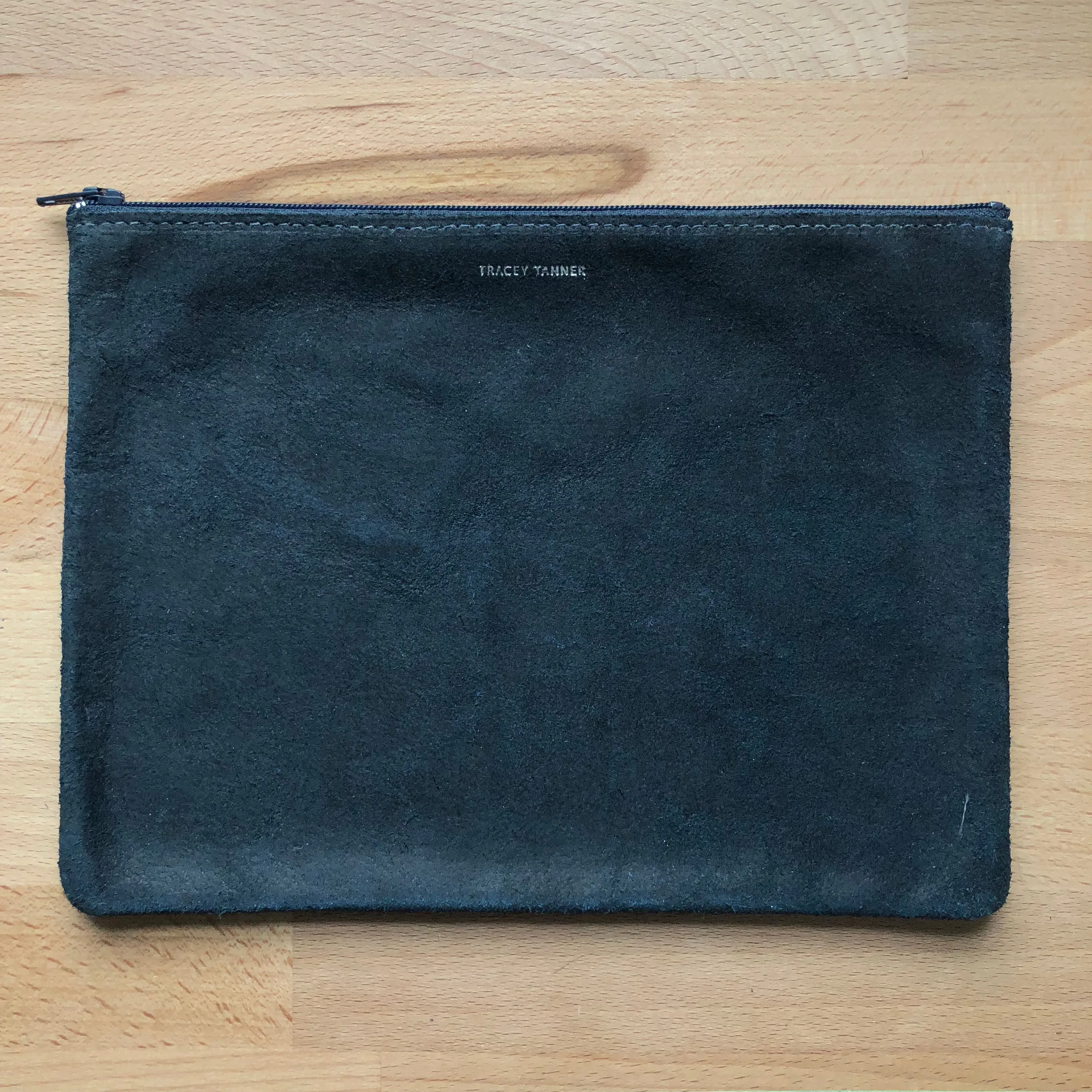 Large Flat Zip Pouch (Indigo Revolver)