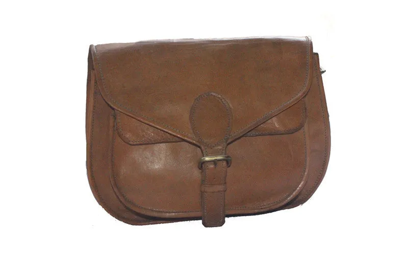 Leather Crossbody Messenger Bag