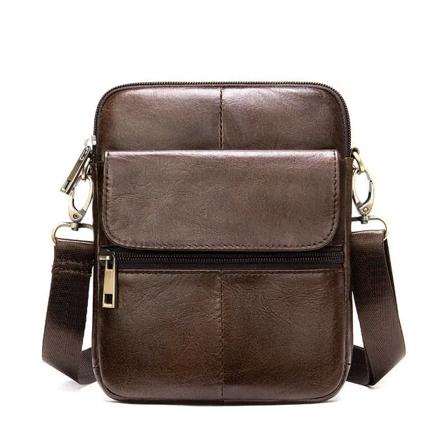 Luxury Exotic Leather Flap Crossbody Messenger Bag