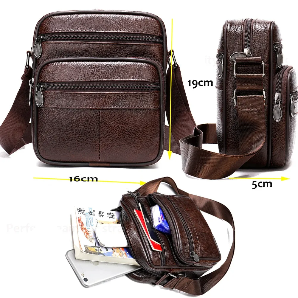 Luxury Exotic Leather Flap Crossbody Messenger Bag