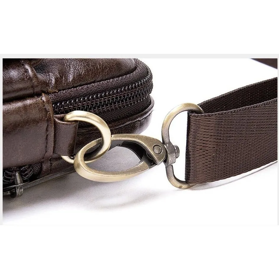 Luxury Exotic Leather Flap Crossbody Messenger Bag