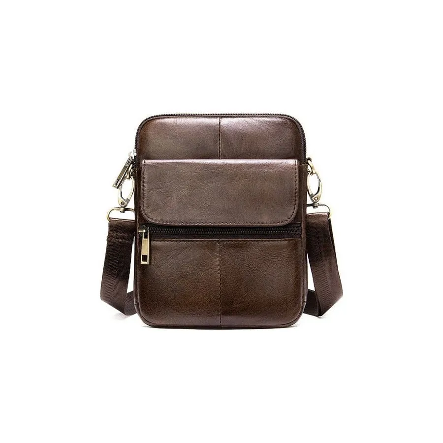 Luxury Exotic Leather Flap Crossbody Messenger Bag