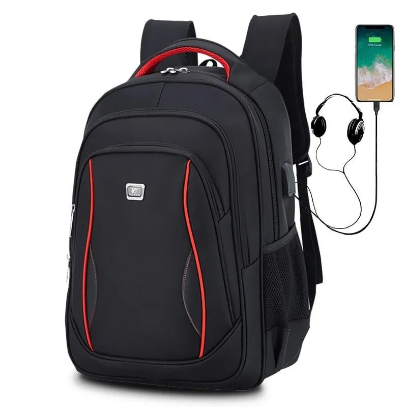 Men's Waterpoof USB Charging Oxford Laptop Backpack