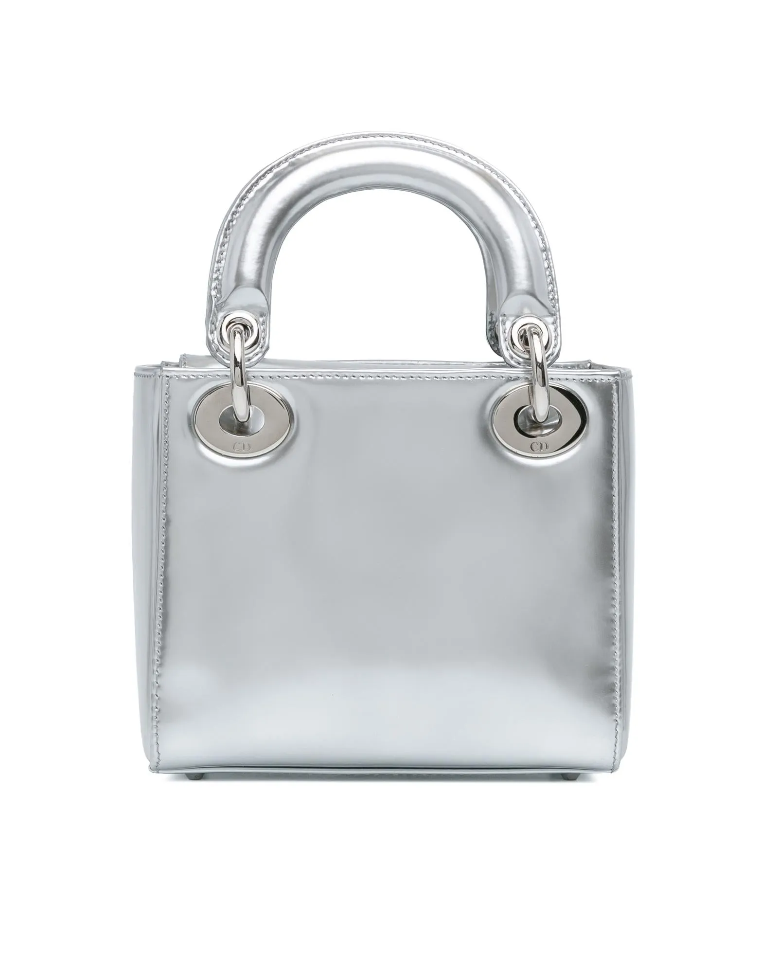 Metallic Patent Leather Lady Dior Handbag