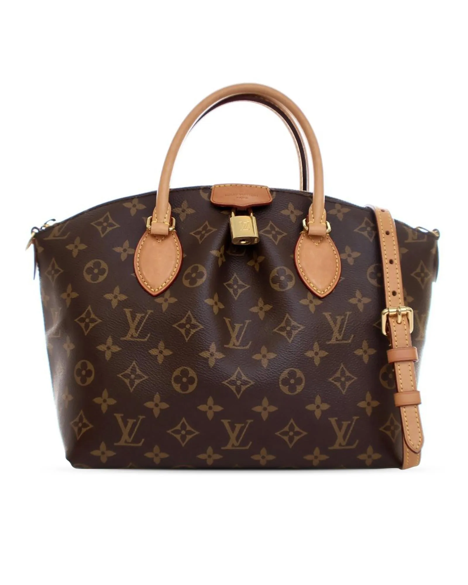 Monogram Canvas Boetie PM with Vachetta Leather Handles and Detachable Strap