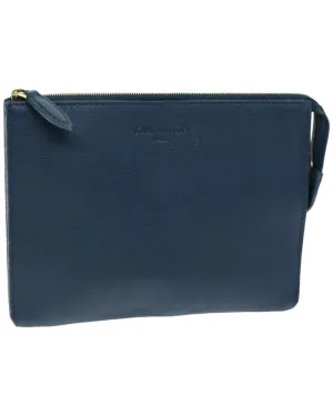 Navy/Orage Leather Pouch - Louis Vuitton R99587